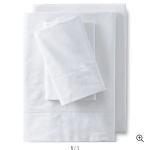 Lands end percale White sheet Twin size